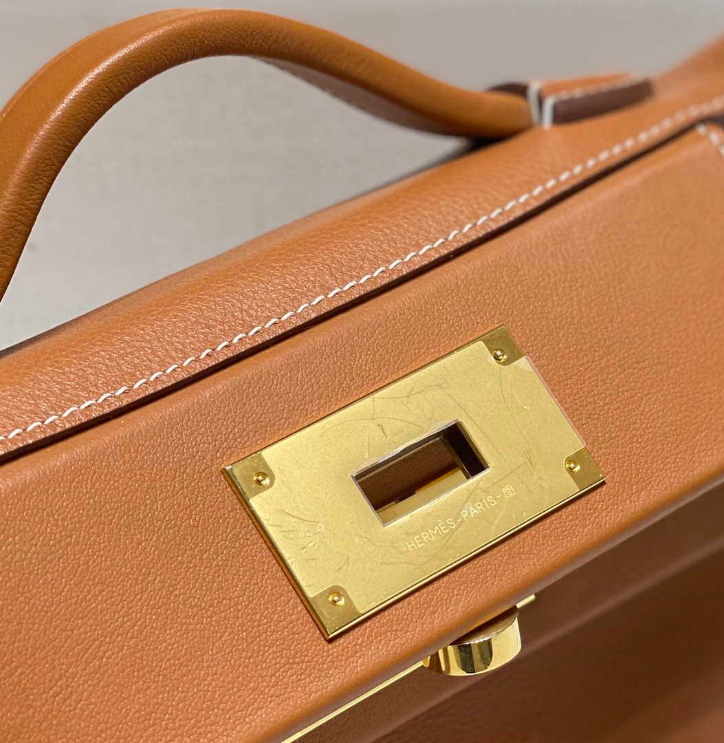 Hermes Mini 2424 Leather 21cm H230262 Brown