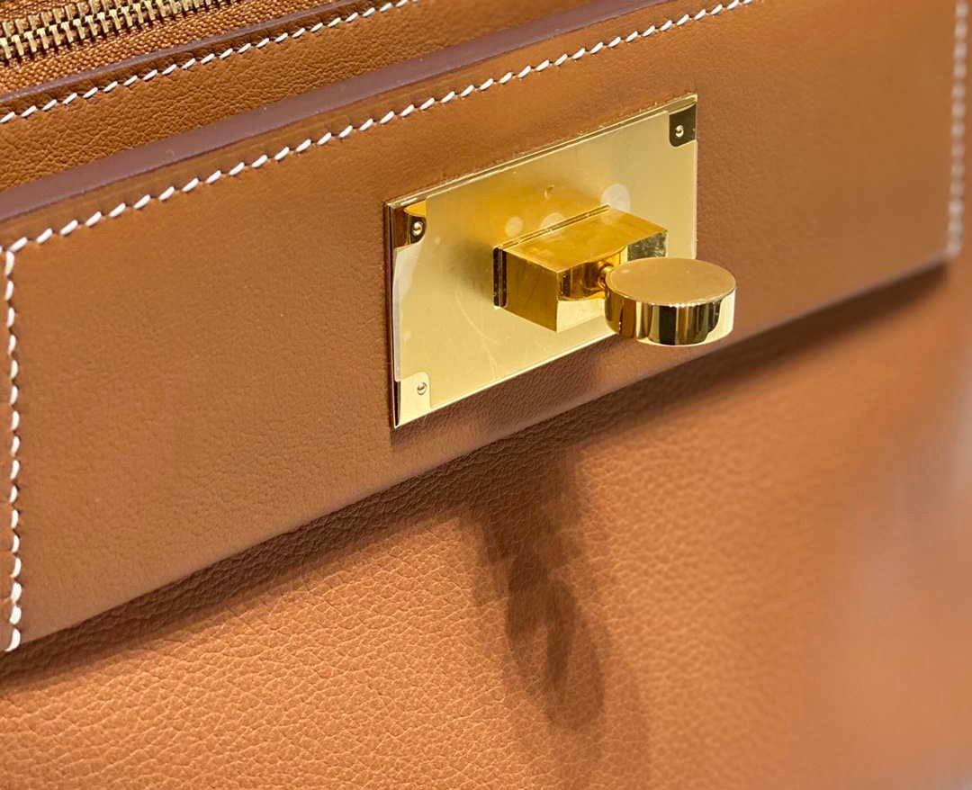 Hermes Mini 2424 Leather 21cm H230262 Brown