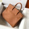Hermes Birkin Designer Tote Bag Epsom Leather 28356 Brown