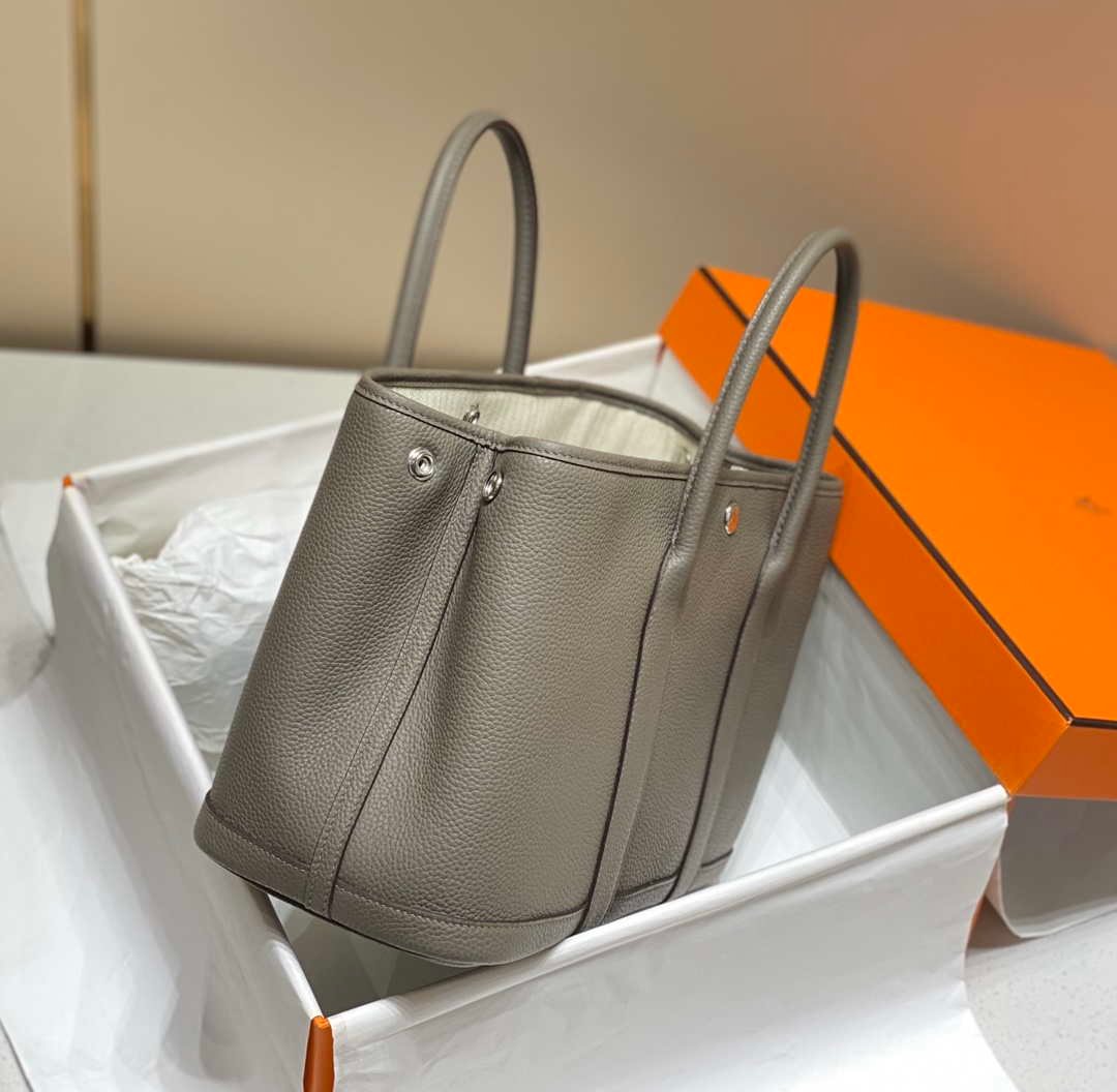 Hermes Light Dark Clemence Garden Party 30cm Bag H239046