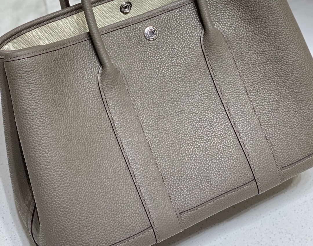 Hermes Light Dark Clemence Garden Party 30cm Bag H239046