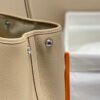 Hermes Light Gray Clemence Garden Party 30cm Bag H239045
