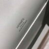 Hermes Kelly Pouchette Swift Leather clutch bag Silver H230259