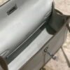 Hermes Kelly Pouchette Swift Leather clutch bag Silver H230259