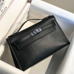 Hermes Kelly 2424 Leather 29cm H230267 Elephant gray Shoulder bag