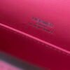 Hermes Mini Kelly Pouchette Swift Leather clutch bag Silver H230253