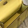 Replica Hermes Kelly Pouchette Swift Leather clutch bag Gold H230272