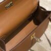 Replica Hermes Kelly Pouchette Swift Leather clutch bag Gold H230265