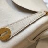 Replica Hermes Lindy 26cm Designer Tote Shoulder Bags Wihte Gold
