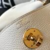 Replica Hermes Lindy 26cm Designer Tote Shoulder Bags Wihte Gold