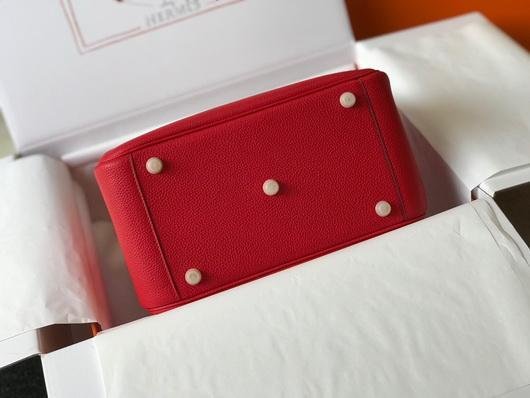 Replica Hermes Lindy 26cm Designer Tote Shoulder Bags Red Gold