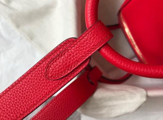 Replica Hermes Lindy 26cm Designer Tote Shoulder Bags Red Gold
