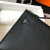 Replica Hermes Mini Kelly Pouchette Epsom Leather H230241 Black Gold