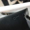 Hermes Mini Kelly Pouchette Crocodile Leather H230234 Black