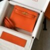 Hermes Kelly Danse 22cm Leather Bag 20355 Orange