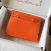 Hermes Kelly Danse 22cm Leather Bag 20355 Orange