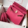 Hermes Kelly Danse 22cm Leather Bag 20351 Plum