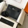 Replica Hermes Kelly 22cm of Danse Leather Bag 20350 Black