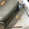 Replica Hermes Mini Kelly Pouchette Epsom Leather H230232 Glacier Blue