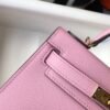 Hermes Kelly Bag Hermes 19CM Epsom Shoulder Mini Bag purple 20459