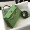 Hermes Kelly Bag Hermes 19CM Epsom Shoulder Mini Bag Light green 20470