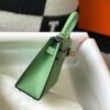 Hermes Kelly Bag Hermes 19CM Epsom Shoulder Mini Bag Light green 20470