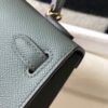 Hermes Kelly Bag Hermes 19CM Epsom Shoulder Mini Bag Dark gray 20474