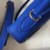 Replica Hermes Kelly Bag Hermes 19CM Epsom Shoulder Mini Bag Dark Blue 20475