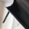Hermes Kelly Bag Hermes 19CM Epsom Shoulder Mini Bag Black Gold buckle 20455