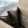Mirror Top Hermes Sellier Kelly 28cm of Epsom Leather Bag 20337 Dark Gray