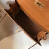 Mirror Top Hermes Sellier Kelly 28cm of Epsom Leather Bag 20335 Tan