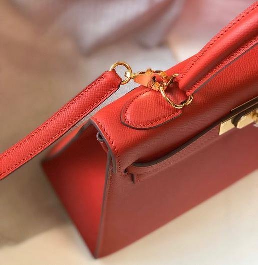 Hermes Sellier Kelly 28cm of Epsom Leather Bag 20332 Red