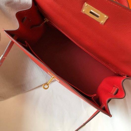 Hermes Sellier Kelly 28cm of Epsom Leather Bag 20332 Red