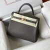 Hermes Kelly Danse 28cm of Togo Leather Bag 20339 Pewter Grey