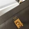 Hermes Kelly Danse 28cm of Togo Leather Bag 20339 Pewter Grey