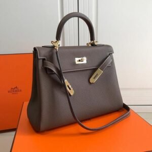 Replica Fendi 7AR844 Nano Baguette Charm Brown Nappa Leather