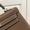 Hermes Kelly Danse 20317 Designer Tote Shoulder Strap Bag Dark Gray