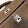 Hermes Kelly Danse 20317 Designer Tote Shoulder Strap Bag Dark Gray