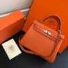 Replica Hermes Kelly Danse 20313 Designer Tote Shoulder Strap Bag Orange