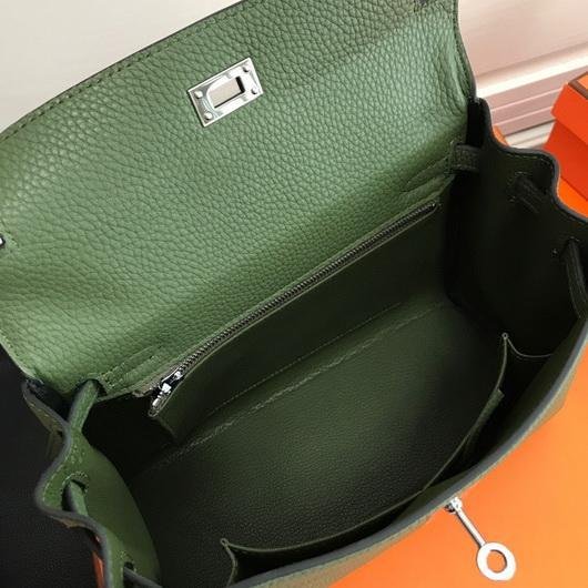 Hermes Kelly Danse 20311 Designer Tote Shoulder Strap Bag Green