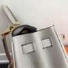 Hermes Kelly Danse 20308 Designer Tote Shoulder Strap Bag Gray