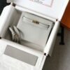 Hermes Kelly Danse 22cm Leather Bag 20360 Gray