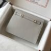 Hermes Kelly Danse 22cm Leather Bag 20360 Gray