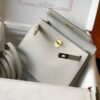 Hermes Kelly Danse 22cm Leather Bag 20360 Gray