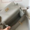 Hermes Kelly Danse 22cm Leather Bag 20360 Gray