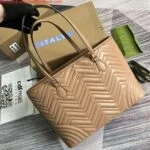 Gucci 739684 GG Marmont Large Tote Bag Rose beige