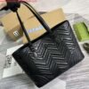 Gucci 739684 GG Marmont Large Tote Bag Black