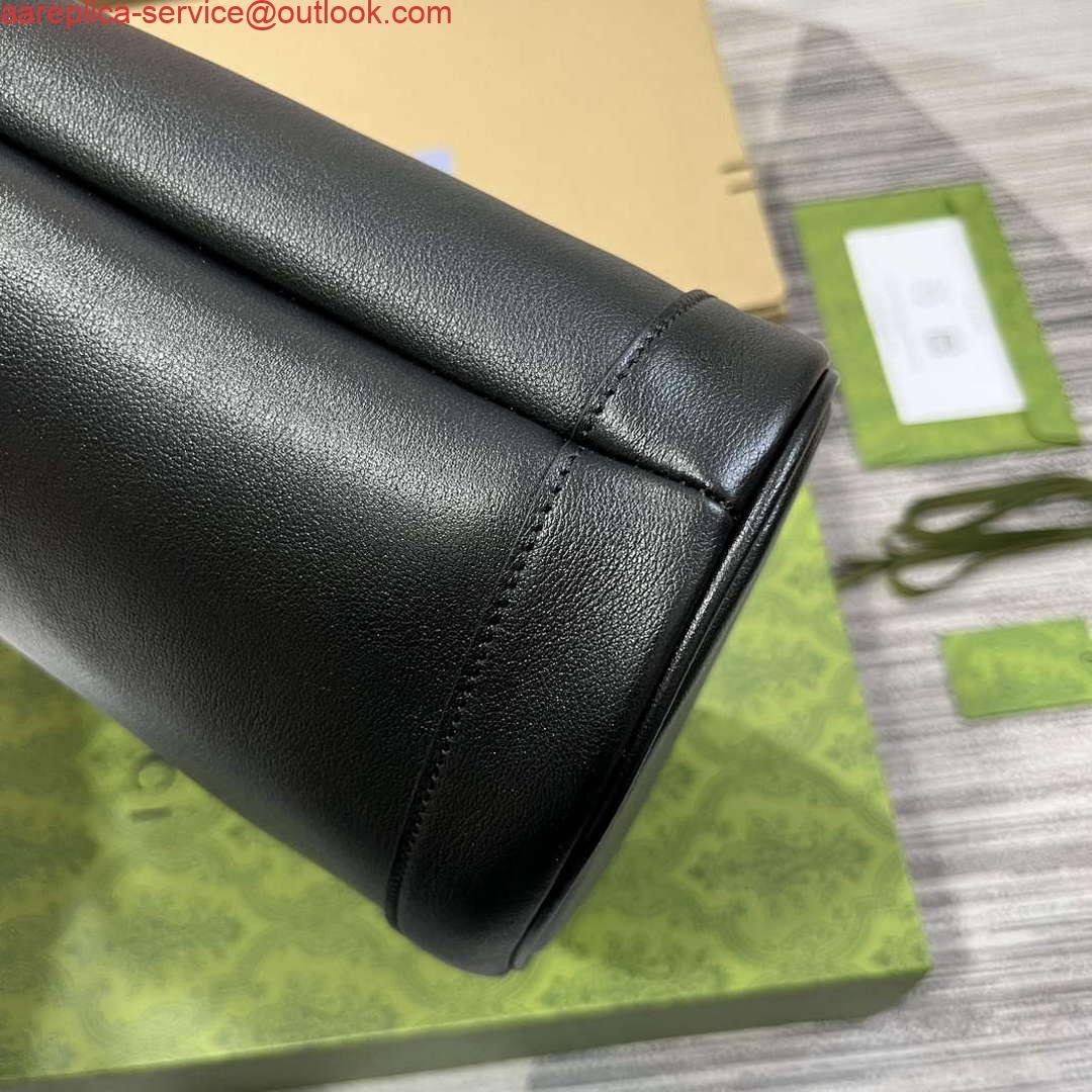 Gucci 750394 Gucci Diana Medium Tote Bag Black leather