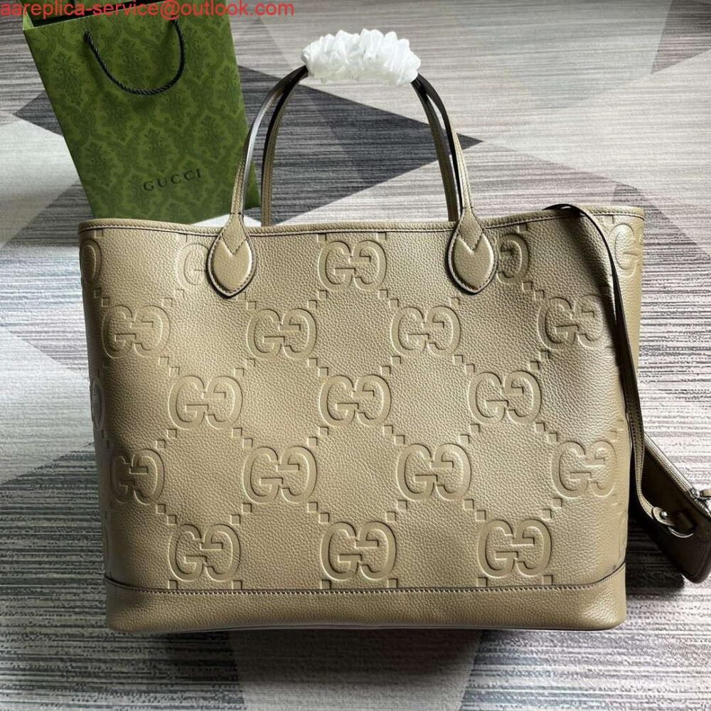 Gucci 726755 Jumbo GG large tote bag Taupe