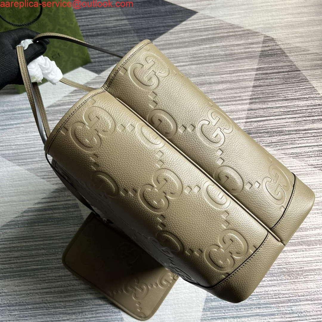 Gucci 726755 Jumbo GG large tote bag Taupe